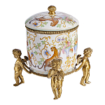 Шкатулка на ангелах из фарфора с бронзовыми элементам Eden Garden варинант исполнения - 2 | Loft Concept в Брянске