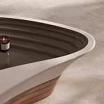 Журнальный столик фигурный со стеклянной столешницей Table Drop варинант исполнения - 4 | Loft Concept в Брянске