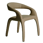 Стул обеденный бежевый из экокожи Unique Futuristic Chair варинант исполнения - 1 | Loft Concept в Брянске