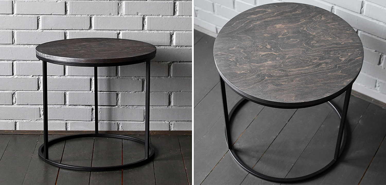Кофейный стол Reyes Industrial Metal Rust Coffee Table Кофейный стол Reyes Industrial Metal Rust Coffee Table - Loft-Concept в Брянске