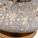 Настольная лампа c бежевым абажуром на круглом стеклянном основании Soft Pastel Light варинант исполнения - 1 | Loft Concept в Брянске