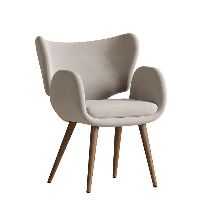 Стул Madina White Белый Коричневый в Брянске | Loft Concept 