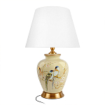 Настольная лампа бежевая с изображением птиц Slip Away варинант исполнения - 7 | Loft Concept в Брянске