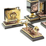 Настольный письменный набор из яшмы Manager Organizer варинант исполнения - 3 | Loft Concept в Брянске