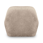 Барный стул со спинкой и подлокотниками на 4-х коричневых деревянных ножках Бежевый Велюр Ava Charm варинант исполнения - 3 | Loft Concept в Брянске