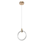 Подвесной светильник светодиодный в виде кольца Lighting Rings Gold варинант исполнения - 1 | Loft Concept в Брянске