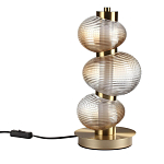 Настольная лампа с 3-мя рифлеными стеклянными шарами Marcelh Light варинант исполнения - 1 | Loft Concept в Брянске