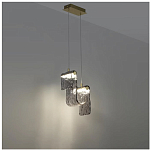 Подвесной светильник волнистой формы из фактурного стекла Wave варинант исполнения - 9 | Loft Concept в Брянске