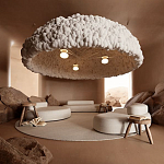 Вязаный подвесной светильник из шерсти Dome Wool Lamp  варинант исполнения - 1 | Loft Concept в Брянске