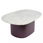 Журнальный столик овальный с мраморной столешницей Decor Showcase варинант исполнения - 1 | Loft Concept в Брянске