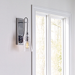 Бра с плафоном в форме колокола из прозрачного стекла с пузырьками Feiss варинант исполнения - 7 | Loft Concept в Брянске