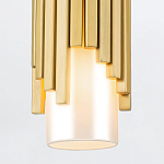 Потолочный светильник латунного цвета с цилиндрическим белым матовым плафоном Elstead Lighting варинант исполнения - 4 | Loft Concept в Брянске