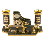 Настольный письменный набор из нефрита с ножом для бумаг в подарочной коробке Maecenas варинант исполнения - 1 | Loft Concept в Брянске