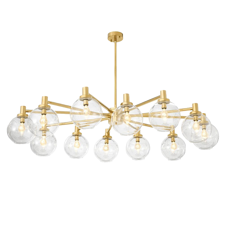 Люстра Chandelier Selva Золотой Прозрачное Стекло Люстра Chandelier Selva Золотой Прозрачное Стекло в Брянске | Loft Concept