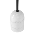 Кофейный столик с круглой чёрной столешницей и мраморным основанием Exquisite Practicality варинант исполнения - 3 | Loft Concept в Брянске