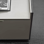 Дизайнерский комод серый с глянцевым фасадом Darren варинант исполнения - 1 | Loft Concept в Брянске