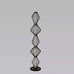 Торшер светодиодный с плетеным металлическим каркасом Metal Interweaving варинант исполнения - 4 | Loft Concept в Брянске