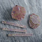 Шкатулка из эпоксидной смолы с цветами розовая Epoxy Resin Square Box Pink варинант исполнения - 4 | Loft Concept в Брянске