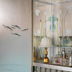 Обои ручная роспись Jakuchu Original colourway on Tarnished Silver gilded paper варинант исполнения - 3 | Loft Concept в Брянске