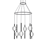 Люстра светодиодная с 6-ю сферическими стеклянными плафонами Splatter варинант исполнения - 2 | Loft Concept в Брянске