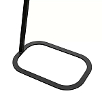 Столик приставной с прямоугольной серой столешницей Steel Stable Table варинант исполнения - 3 | Loft Concept в Брянске