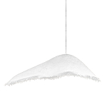 Подвесной светильник с асимметричным волнообразным абажуром и фактурной бахромой по краю Tactile Line варинант исполнения - 1 | Loft Concept в Брянске