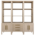 Модульный стеллаж Primo из трех составных элементов Светлый дуб варинант исполнения - 1 | Loft Concept в Брянске