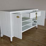 Комод-буфет Elsa Dreams White с открытыми полками   варинант исполнения - 6 | Loft Concept в Брянске