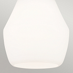 Подвесной светильник каплевидной формы с комбинированным плафоном из стали и белого матового стекла Kichler варинант исполнения - 5 | Loft Concept в Брянске