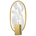 Бра с гравировкой на акриловом плафоне Gravyura Bronze варинант исполнения - 1 | Loft Concept в Брянске