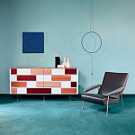 Дизайнерский широкий комод с ящиками Gio Ponti D.655.1 D.655.2 Chest of Drawers варинант исполнения - 3 | Loft Concept в Брянске