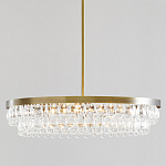 Люстра круглая с подвесками в форме стеклянных капель Glass Rain варинант исполнения - 1 | Loft Concept в Брянске