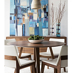 Обеденный стол круглый с изогнутыми ножками Godenza Round V Table варинант исполнения - 3 | Loft Concept в Брянске