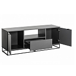 ТВ-тумба цвета графит с  2-мя дверцами и ящиком Strict Lines варинант исполнения - 3 | Loft Concept в Брянске