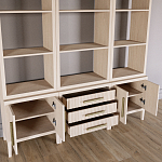 Модульный стеллаж Primo из трех составных элементов Светлый дуб варинант исполнения - 4 | Loft Concept в Брянске