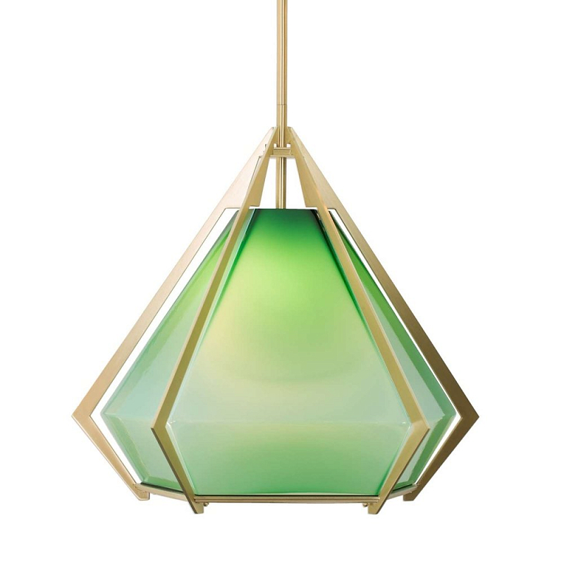 Подвесной светильник Harlow Pendant Lamp green Золотой Зеленый Подвесной светильник Harlow Pendant Lamp green Золотой Зеленый в Брянске | Loft Concept