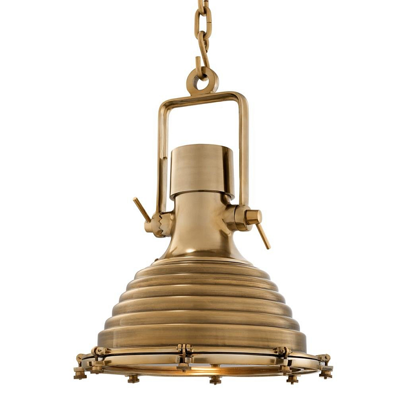 Люстра Lamp Maritime Brass Латунь Античная полированная Прозрачное Стекло в Брянске | Loft Concept 
