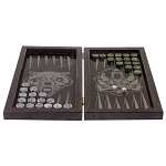 Подарочные нарды из натурального камня с гравировкой Backgammon from Stone варинант исполнения - 2 | Loft Concept в Брянске