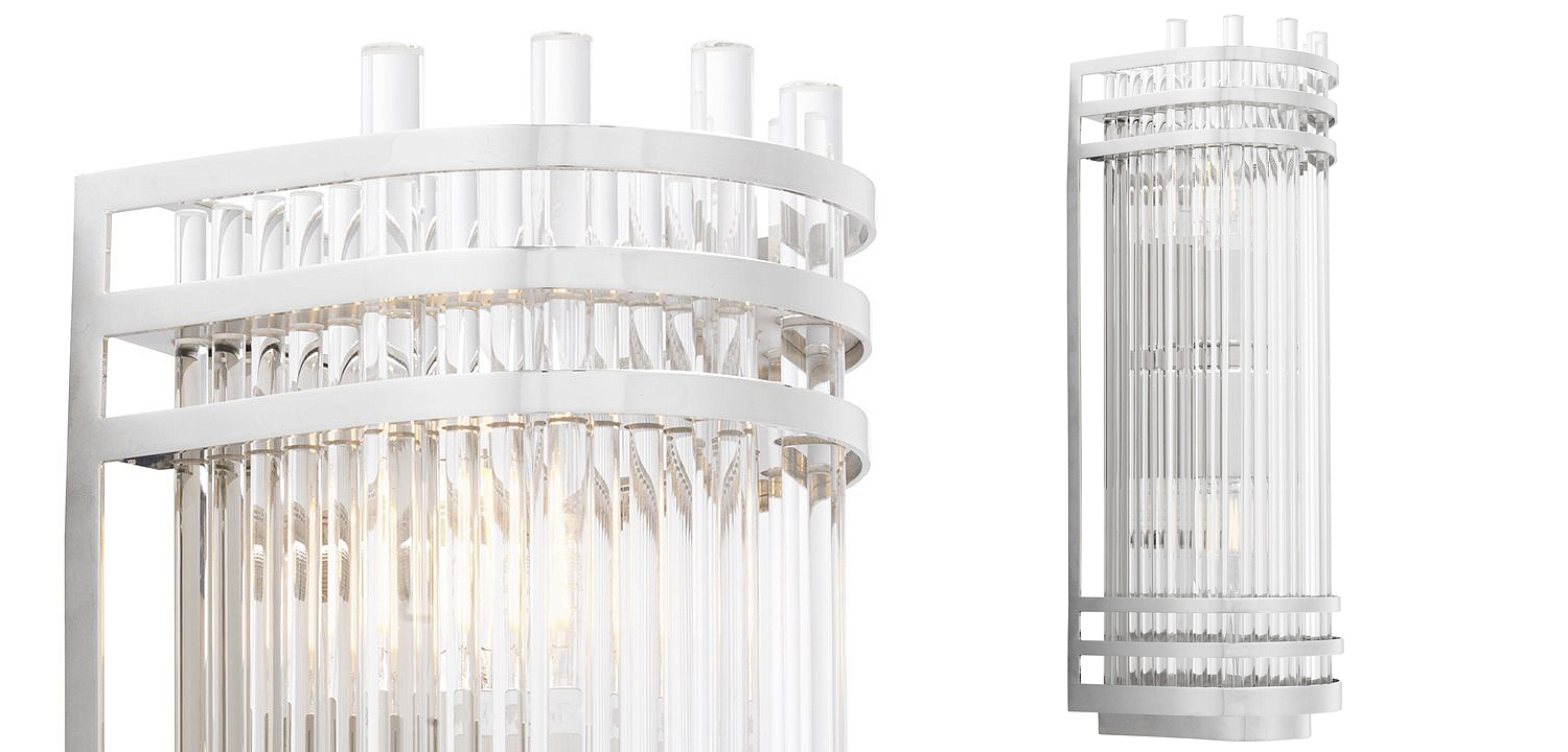 Бра Eichholtz Wall Lamp Gulf S Nickel Бра Eichholtz Wall Lamp Gulf S Nickel - Loft-Concept в Брянске