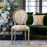 Стул из массива бука светло-зеленый с растительным орнаментом Raffael Angel Green Chair варинант исполнения - 7 | Loft Concept в Брянске