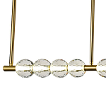 Линейная люстра Celestin Spheres Brass Linear Chandelier варинант исполнения - 2 | Loft Concept в Брянске