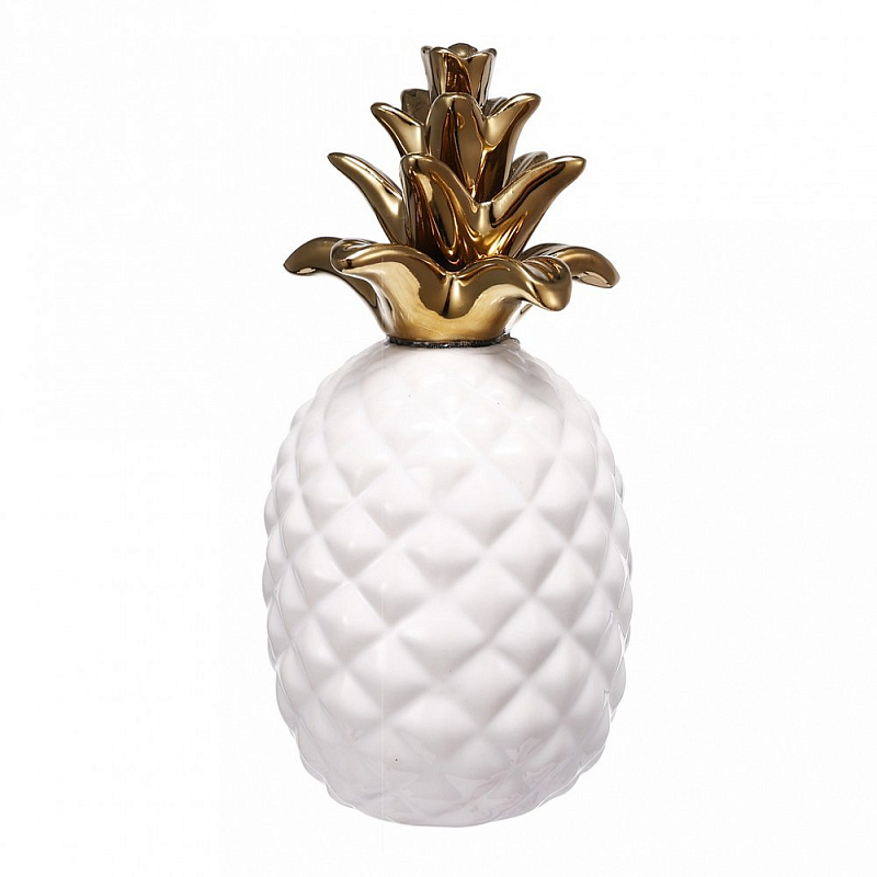 Аксессуар Pineapple White & Gold Белый Золотой Аксессуар Pineapple White & Gold Белый Золотой в Брянске | Loft Concept