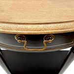 Консоль полукруглая из массива березы с ящиком и полкой в стиле прованс Vintage варинант исполнения - 4 | Loft Concept в Брянске