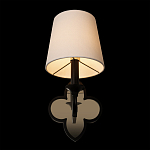 Бра с белым текстильным абажуром и фигурным основанием с зеркальной вставкой Vitorino варинант исполнения - 11 | Loft Concept в Брянске