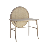 Письменный стол с круглой плетёной панелью для крепления заметок Allegory варинант исполнения - 1 | Loft Concept в Брянске