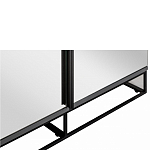 Двухдверный шкаф с зеркальными дверцами Strict Lines варинант исполнения - 3 | Loft Concept в Брянске