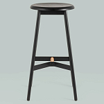 Черный барный стул Knopper варинант исполнения - 3 | Loft Concept в Брянске