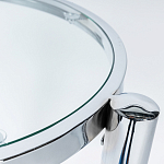 Приставной столик со стеклянной столешницей Deimos варинант исполнения - 2 | Loft Concept в Брянске