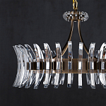 Люстра круглая с прозрачными элементами в форме полумесяца Crescent варинант исполнения - 3 | Loft Concept в Брянске