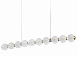 Подвесной линейный светодиодный светильник Crystal Globule Linear Hanging Lamp варинант исполнения - 1 | Loft Concept в Брянске